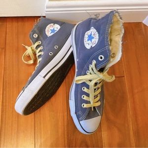 New Unworn Blue Converse All Star Shoes No Box